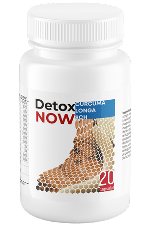 Frasco Detox Now Curcuma longa 8CH, 20 cápsulas