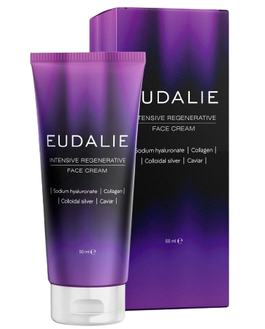 Tubo y caja de crema facial Eudalie de 50 ml