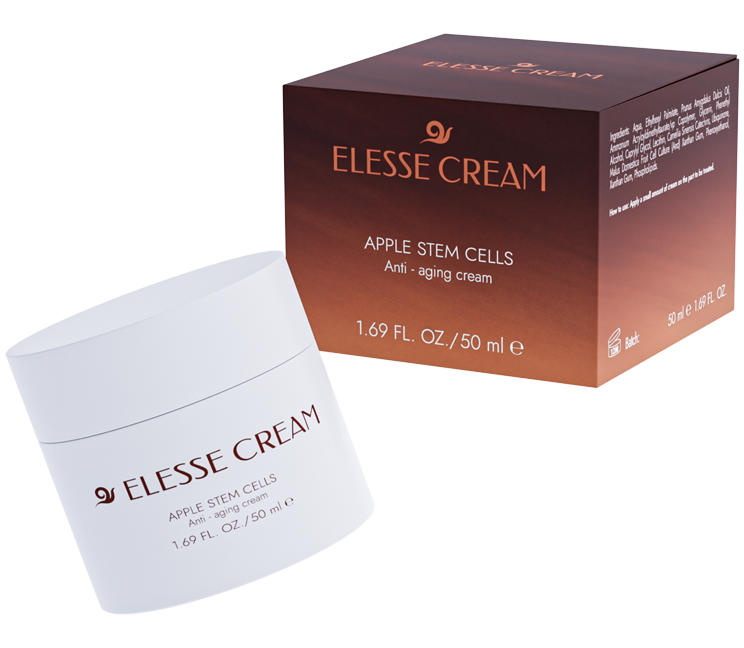 Elesse Cream Apple Stem Cells arckrém, 50 ml-es tégely és doboz